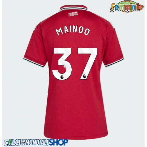 Maglie da calcio Manchester United Kobbie Mainoo #37 Prima Maglia Femminile 2026-27 Manica Corta